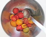 セミドライミニトマトと生ハムとブッラータ作り方4写真
