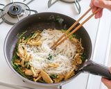 絶品！バター醤油ときのこのライスパスタ作り方6写真
