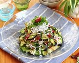 なす&きゅうり&大葉の梅肉しらす和え作り方6写真