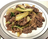 醤油と胡椒だけ！簡単！セロリと牛肉炒め作り方6写真