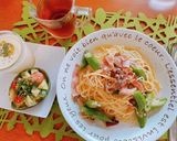 ☆オクラとベーコン、きのこのパスタ☆作り方8写真