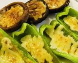 ピーマンと椎茸のカレーマヨグリル＊作り方3写真