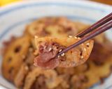 レンコンと鯨スジポンのきんぴら作り方5写真
