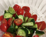 ゆで卵と夏野菜のサラダ☆燻製マヨ風味作り方1写真