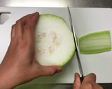 つるんと美味しい夕顔のシンプル煮物作り方1写真