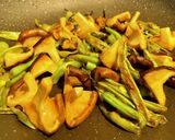 いんげんと椎茸のオイスターソース炒め作り方4写真