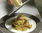 いぶりがっことスモークチーズのパスタ♡作り方13写真