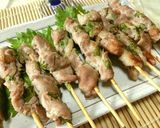 魚焼きグリルで8分☆豚こまで梅しそ串焼き作り方4写真