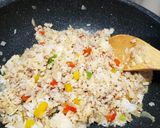 簡単！ひき肉でガーリックチャーハン作り方6写真