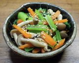 小松菜ときのこの生姜醤油浸し作り方5写真