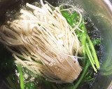 モロヘイヤの茎とえのきのナムル作り方2写真