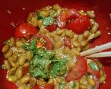 簡単！美味♪納豆トマト大葉の中華風和え物作り方2写真