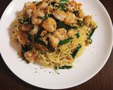 絶品☆海老のニラ玉焼きそば作り方10写真