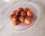 お弁当★レンジで簡単★ピリ辛揚ボール作り方3写真