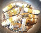 超簡単！ナスの肉巻き 黄金の味炒め！！作り方5写真