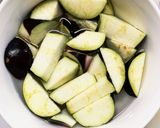 豚こまさっぱり梅の照り煮味麻婆豆腐茄子作り方3写真