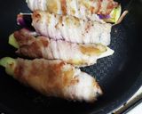 豚バラの茄子とリンゴの照り焼き風作り方4写真