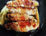 豚バラの茄子とリンゴの照り焼き風作り方6写真