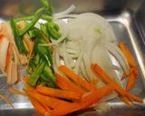 焼きビーフン風そうめん炒め作り方2写真