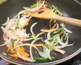 焼きビーフン風そうめん炒め作り方3写真