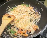 焼きビーフン風そうめん炒め作り方4写真