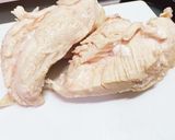 簡単、絶品！フワフワ鶏胸肉の茹で鶏。作り方8写真