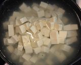 挽き肉とナッツとニラの麻婆豆腐作り方2写真