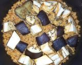 100%押し麦の豆板醤味噌なすび麦飯作り方12写真