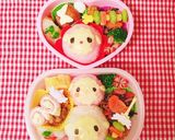 マイメロ　ピアノちゃん風　キャラ弁デコ弁作り方4写真