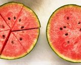 簡単　基本カット✨食べやすいスイカ作り方3写真
