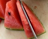 簡単　基本カット✨食べやすいスイカ作り方4写真