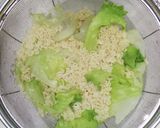 レタスとサッポロ一番塩ラーメンの焼きそば作り方5写真
