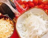 トマトと茄子と玉ねぎとチーズの春巻き作り方2写真