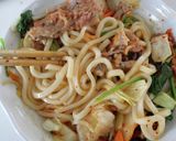 レンジ1発！豚キムチの焼きうどん作り方4写真