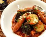 ウインナーズッキーニ・茄子の簡単トマト煮作り方13写真