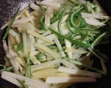 ジャガイモとピーマンのカレー味炒め作り方2写真