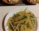 ジャガイモとピーマンのカレー味炒め作り方3写真