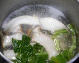 簡単！エリンギと小松菜のお味噌汁作り方3写真