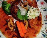 和風おろし&デミチーズのハンバーグ!作り方10写真