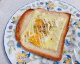 チーズたまごマヨトースト作り方3写真