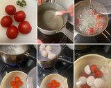 スモークサーモン、帆立貝柱の　冷製パスタ作り方2写真