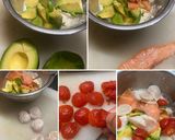 スモークサーモン、帆立貝柱の　冷製パスタ作り方6写真