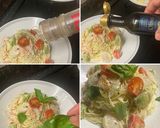スモークサーモン、帆立貝柱の　冷製パスタ作り方7写真