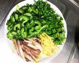 簡単！夏バテ防止ゴーヤチャーハン作り方1写真