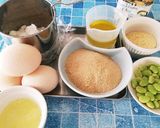 枝豆と粉チーズ・シフォンケーキ作り方1写真