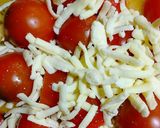 とろけるチーズとトマト作り方2写真