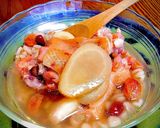 圧力鍋で簡単♪小豆ピンクサムゲタンスープ作り方5写真
