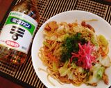 *夏のソース焼きそばの食べ方*作り方1写真