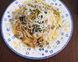 簡単☆高菜としらすのパスタ作り方6写真