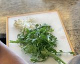 簡単★春菊とえのきのお味噌汁作り方1写真